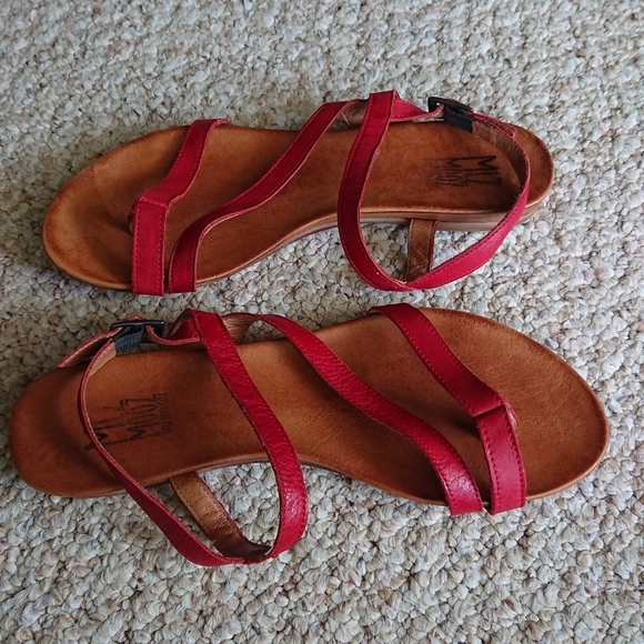 miz mooz alana red Strappy Sandals size 8 - Picture 4 of 13